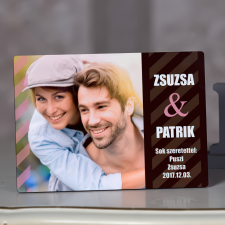 NagyAjándék Barna-csíkos fotópanel egyedi ajándék