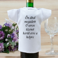 NagyAjándék Borosüveg póló felirattal egyedi ajándék
