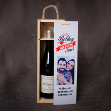 NagyAjándék Egyedi borosüvegdoboz Valentin napra egyedi ajándék