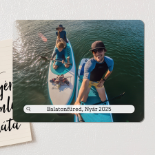 NagyAjándék Egyedi fényképes fa hűtőmágnes felirattal hűtőmágnes