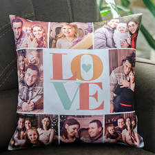 NagyAjándék Egyedi fényképes kispárna 8 képpel egyedi ajándék