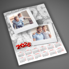 NagyAjándék Fényképes falinaptár, A4 egyedi ajándék