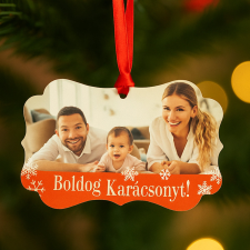 NagyAjándék Fényképes fém karácsonyfadísz karácsonyfadísz