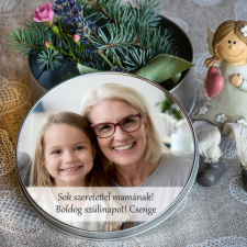 NagyAjándék Fényképes fémdoboz felirattal egyedi ajándék