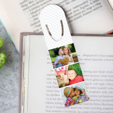 NagyAjándék Fényképes könyvjelző 3 képpel egyedi ajándék