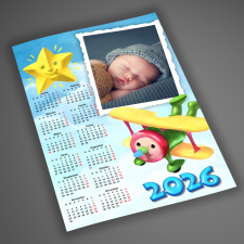 NagyAjándék Fényképes repcsis naptár, A4 egyedi ajándék