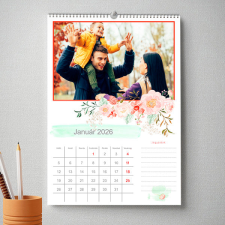 NagyAjándék Fényképes virágos falinaptár egyedi ajándék