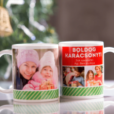 NagyAjándék Karácsonyi fényképes bögre karácsonyi dekoráció