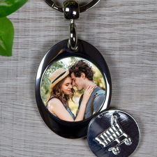 NagyAjándék Kulcstartó bevásárlókocsi érmével kulcstartó