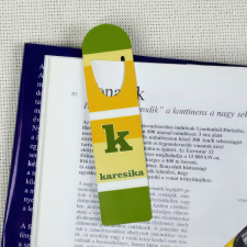 NagyAjándék Zöld csíkos könyvjelző egyedi ajándék