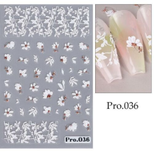 Nail-Art Körömmatrica - Pro.036 virág körömdíszítő