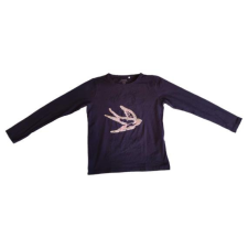  Name It sötétkék fecske mintás lány hosszú ujjú felső (méret: 134/140) gyerek póló