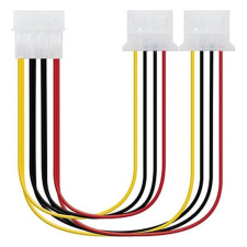 NANOCABLE Tápkábel Molex NANOCABLE 10.19.0401 (20 cm) kábel és adapter