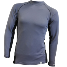 nanosilver® Merino Stone férfi termo póló szürke-fekete