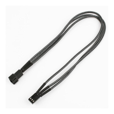 Nanoxia Kabel Nanoxia 3-Pin Verlängerung, 30 cm, Single, schwarz (NX3PV3E) kábel és adapter