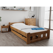 Naomi magasított ágy 90x200 cm, tölgyfa Ágyrács: Ágyrács nélkül, Matrac: matrac nélkül ágy és ágykellék