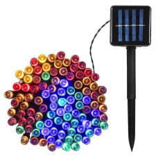  Napelem húr 500 led, 50 m, többszínű, távirányítóval karácsonyfa izzósor