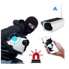  Napelemes akkumulátoros wifis kültéri kamera - kétoldalú hangkapcsolattal, újratölthető akkumulátorral (BBD) megfigyelő kamera