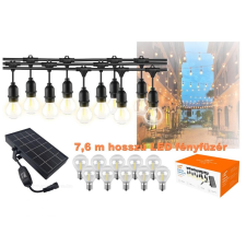 Napelemes fényfüzér Kültéri LED fényfüzér LL106SOL kültéri világítás