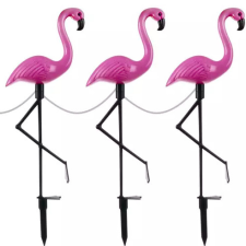 Napelemes Flamingó kertilámpa (3 db) kültéri világítás