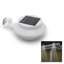  Napelemes led lámpa ereszcsatornára/kerítésre fehér kültéri világítás