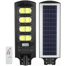 Napelemes Utcai 8 COB LED Paneles Lámpa Konzollal Távirányítóval 800W kültéri világítás