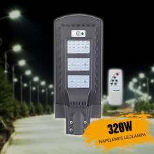  Napelemes utcai lámpa 320W távirányítóval AR3320W kültéri világítás