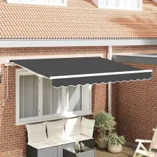  Napellenző ponyva Antracit 330 x 195 cm Poliészter nyílászáró