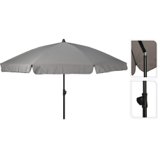 Napernyő - kör alakú - 200cm-UPF30+ Világosszürke kerti bútor