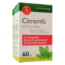 Napi 1 Interherb Napi 1 Citromfű 80mg extraktum kapszula 60db vitamin és táplálékkiegészítő