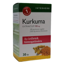 Napi 1 Interherb Napi 1 Kurkuma Extraktum 100mg kapszula 30db vitamin és táplálékkiegészítő