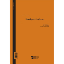 Napi pénztárjelentés 25x2+2 lapos tömb A/4 álló nyomtatvány