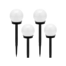 NapiKütyü 4 db napelemes kerti lámpa fehér gömb 10 cm világítás