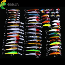 NapiKütyü 56 db-os Topwater Minnow horgászcsali készlet csali