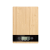 NapiKütyü Elektronikus bambusz konyhai mérleg LCD kijelzővel 5 kg-ig