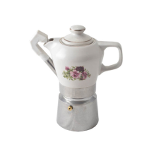 NapiKütyü Szarvasi - 2-4 személyes, rózsával díszített porcelán kávéfőző kávéfőző