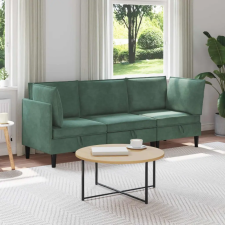  Nappali bútor szett párnával 3 pcs Tengeri Zöld Bársony bútor