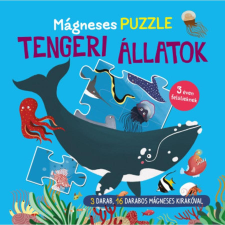 Napraforgó Kiadó Mágneses puzzle - Tengeri állatok - 3 darab, 16 darabos mágneses kirakóval puzzle, kirakós