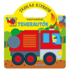 Napraforgó Kiadó Táskás kifestő matricákkal - Teherautók gyermek- és ifjúsági könyv