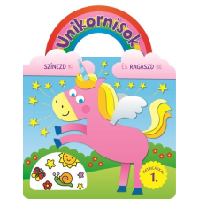 Napraforgó Kiadó Unikornisok - Színezd ki és ragaszd be matricákkal 1. gyermek- és ifjúsági könyv