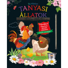 Napraforgó Rejtőzködő tanyasi állatok - Kifestőfüzet kaparós és színezős oldalakkal gyermek- és ifjúsági könyv