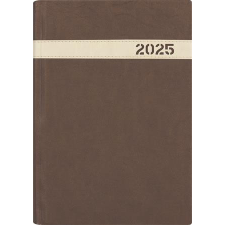  Naptár, tervező, A5, napi, DAYLINER, "The Boss", barna naptár, kalendárium