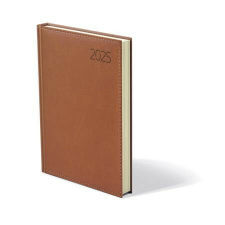  Naptár, tervező, A5, napi, műbőr, TOPTIMER, "Business", barna határidőnapló