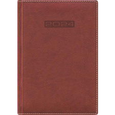  Naptár, tervező, B5, heti, DAYLINER, "Sherwood", barnásvörös naptár, kalendárium