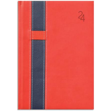  Naptár, tervező, B6, heti, TOPTIMER "Vario", piros-kék naptár, kalendárium