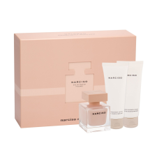 Narciso Rodriguez Narciso Poudree SET: edp 50ml + Krémtusfürdő 75ml + Testápoló 75ml kozmetikai ajándékcsomag