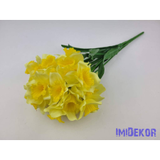 Nárcisz 7 ágú selyem csokor 42cm - Halvány Sárga dekorációs kellék