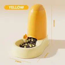  Nasi Torony kisállat automata etető - 3,8L - Sárga kutyatál
