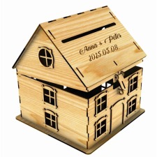  Nászajándék gyűjtő házikó dekorációs kellék