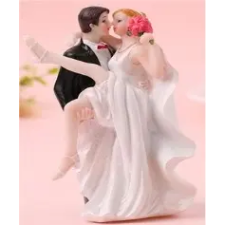  Nászpár 13cm "Ölbekapós virágcsokros 1." sütés és főzés